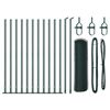 vidaXL Poste de Valla Verde 25 x 0,5 m (malla de 13 mm) Acero
