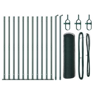 vidaXL Poste de Valla Verde 25 x 0,5 m (malla de 13 mm) Acero