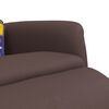 vidaXL Sill&oacute;n reclinable masaje con reposapi&eacute;s cuero sint&eacute;tico marr&oacute;n