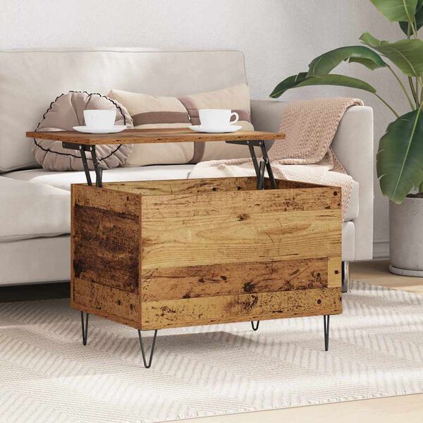 vidaXL Mesa de Café Madera Vieja 60 x 44,5 x 45 cm