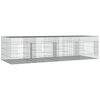 vidaXL Jaula para conejos 4 paneles hierro galvanizado 217x79x54 cm