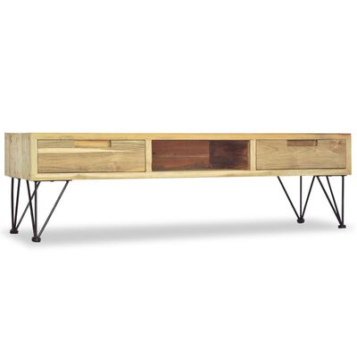 vidaXL Mueble para la TV 120x35x35 cm de madera maciza de teca