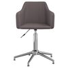 vidaXL Silla de comedor giratoria tela gris taup&eacute;