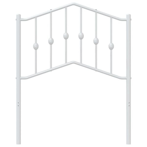 vidaXL Cabecero de metal blanco 75 cm