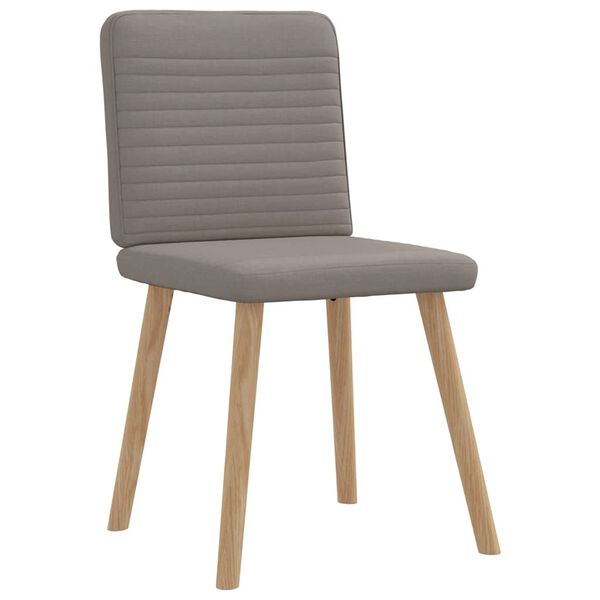 vidaXL Sillas de comedor 6 unidades de tela gris taupe
