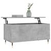 vidaXL Mesa de centro madera contrachapada gris hormig&oacute;n 90x44,5x45 cm