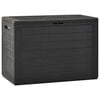 vidaXL Caja de almacenamiento de jard&iacute;n gris antracita 78x44x55 cm