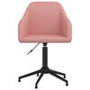 vidaXL Silla de comedor giratoria 6 uds terciopelo rosa