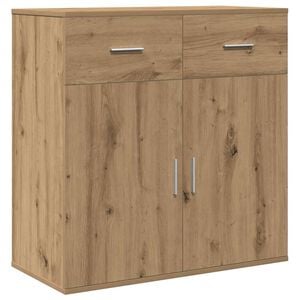 vidaXL Aparador Roble artesanal 78 x 38 x 80 cm Madera de ingenier&iacute;a