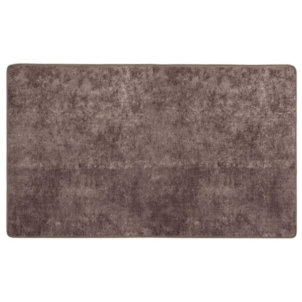 vidaXL Alfombra lavable antideslizante gris 80x150 cm