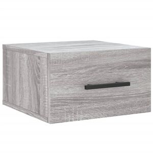vidaXL Mesita de noche de pared color gris Sonoma 35x35x20 cm