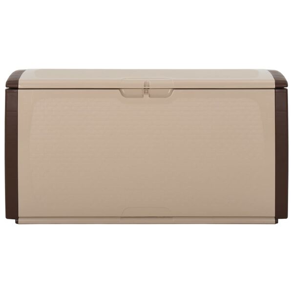 vidaXL Caja de almacenamiento beige y marr&oacute;n 122x56x63 cm