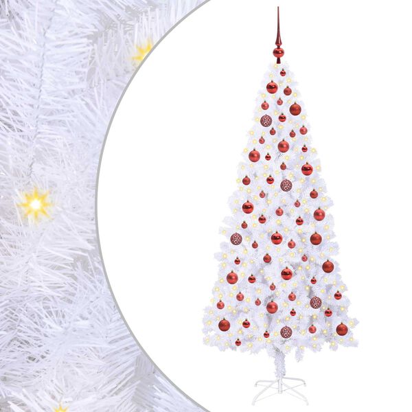 vidaXL &Aacute;rbol de Navidad artificial con 300 LED 180 cm PVC y Acero