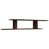 vidaXL Estante de pared para TV madera roble ahumado 125x18x23 cm
