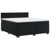 vidaXL Cama box spring con colch&oacute;n Negro 180 x 200 cm Terciopelo