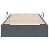 vidaXL Estructura de Cama Ottoman Gris oscuro 90 x 200 cm Terciopelo