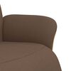 vidaXL Sill&oacute;n reclinable con reposapi&eacute;s tela marr&oacute;n