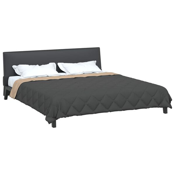 vidaXL Edred&oacute;n de Verano Antracita y Tono Arena 220 x 240 cm