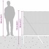 vidaXL Poste de Valla Gris 50 x 1,2 m (malla de 13 mm) Acero y PVC