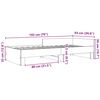 vidaXL Estructura de cama sin colch&oacute;n madera roble Sonoma 90x190 cm