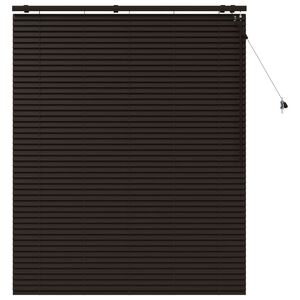 vidaXL Persiana veneciana Marr&oacute;n Oscuro 130 x 160 cm 35 mm
