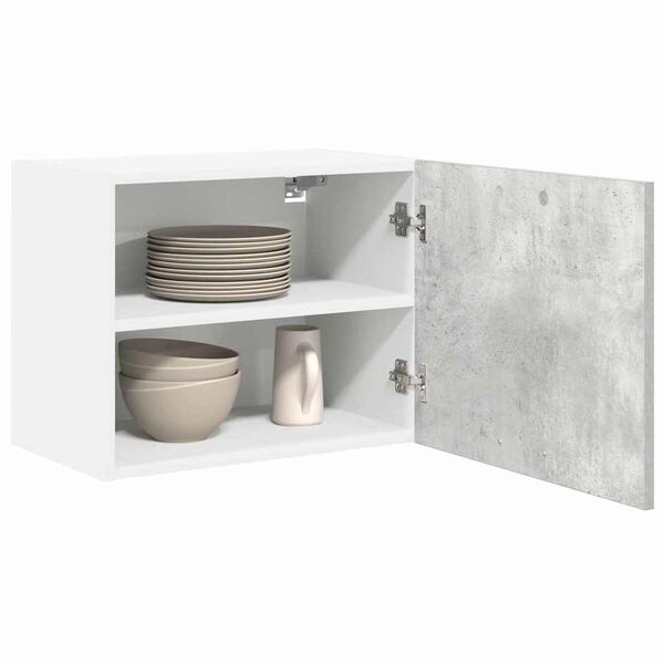 vidaXL Mueble colgante 2 pcs Gris Concreto y 50 x 31 x 40 cm