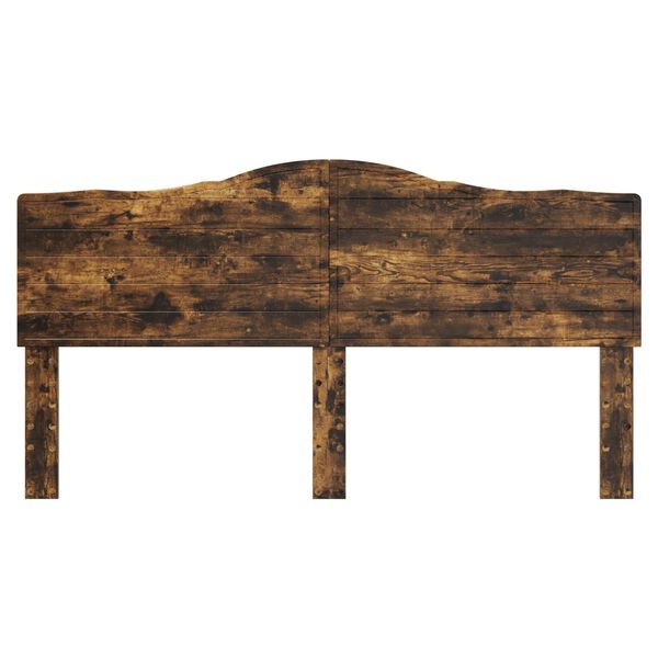 vidaXL Cabecero Roble ahumado 200 cm Madera contrachapada