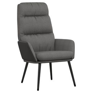 vidaXL Sill&oacute;n de relax de tela gris claro