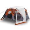 vidaXL Tienda familiar LED 10 personas apertura r&aacute;pida gris naranja
