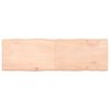 vidaXL Tablero de mesa madera maciza borde natural 160x50x(2-6) cm