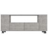 vidaXL Mueble de TV madera contrachapada gris hormigón 120x35x48 cm