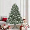 vidaXL &Aacute;rbol de Navidad artificial Verde 210 cm PVC, Pl&aacute;stico y Acero
