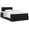 vidaXL Cama otomana con colch&oacute;n 120x190 cm terciopelo negro