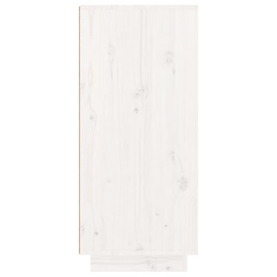 vidaXL Armario zapatero de madera maciza de pino 60x35x80 cm
