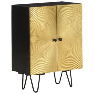 vidaXL Aparador de madera maciza de mango 55x30x75 cm