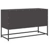 vidaXL Mueble para TV acero laminado en fr&iacute;o negro 100,5x39x60,5 cm