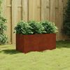 vidaXL Maceta de acero corten 80x40x40 cm