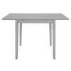 vidaXL Mesa de comedor extensible gris (80-120)x80x74 cm MDF
