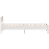 vidaXL Estructura de cama sin colch&oacute;n madera de pino blanca 90x200 cm
