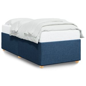 vidaXL Estructura de cama sin colch&oacute;n tela azul 80x200 cm