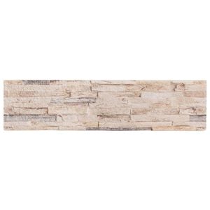 vidaXL Paneles de pared 3D 14 unidades EPS blanco y rojo 100x25 cm