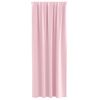 vidaXL Cortinas Opacas con Anillas 2 pcs Rosa Beb&eacute; 245 x 140 cm