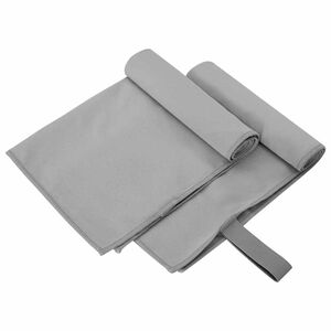 vidaXL Toallas Deportivas 2 uds. Gris oscuro 50 x 30 cm