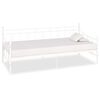 vidaXL Estructura de cama sin colch&oacute;n metal blanco 90x200 cm