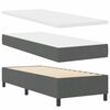 vidaXL Cama tipo Box Spring con colch&oacute;n Gris oscuro 80 x 200 cm tela