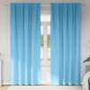 vidaXL Cortinas Opacas con Anillas 2 pcs Azul Claro 260 x 140 cm
