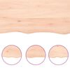 vidaXL Estante de pared madera maciza roble sin tratar 40x40x(2-4) cm