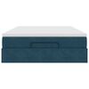 vidaXL Estructura de cama otomana con colch&oacute;n azul oscuro 140x200 cm