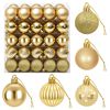 vidaXL Juego de bolas navide&ntilde;as 100 uds. Dorado 4 cm Poliestireno