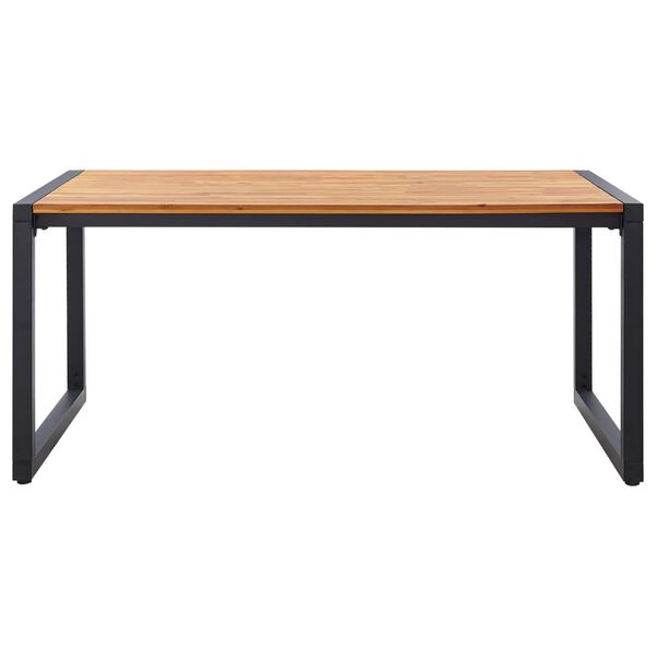 vidaXL Juego de comedor para jard&iacute;n de 5 piezas negro